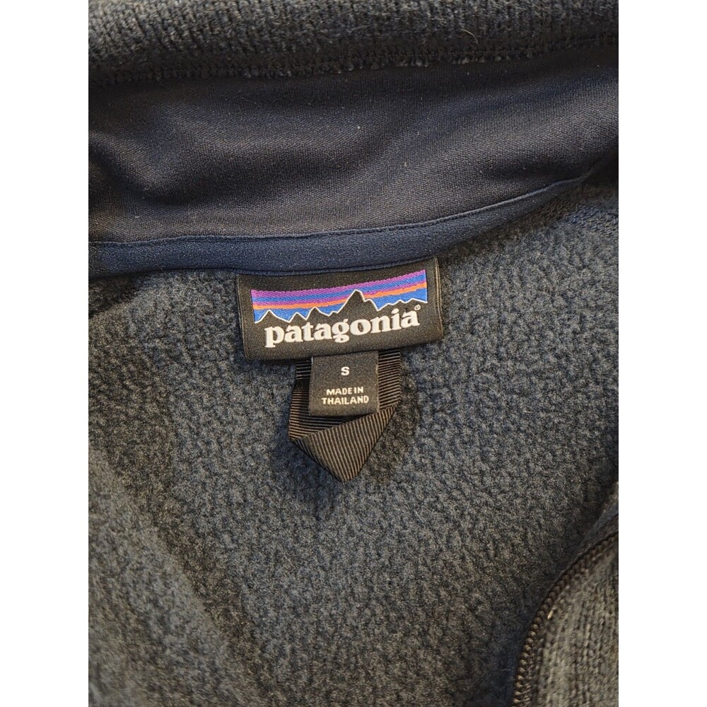 Patagonia Better Sweater 1/4 Zip Pullover Womens Small Blue Fleece Jacket - Picture 4 of 7